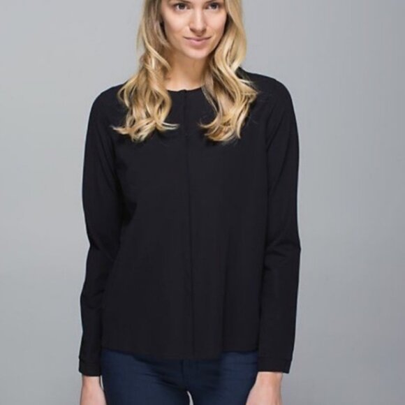 Lululemon Lab Solo Blouse in Black - Picture 1 of 3